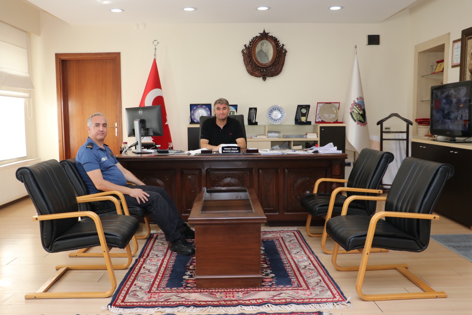 Yeni Emniyet Müdüründen Başkan Tosun’a ziyaret