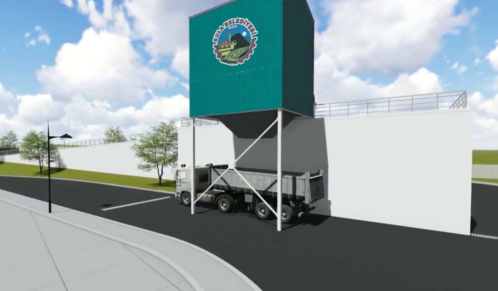 KULA KATI ATIK TRANSFER İSTASYONU YAPIMI BAŞLADI