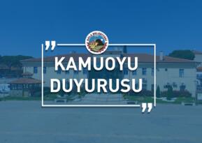 KAMUOYUNA ÖNEMLİ DUYURU