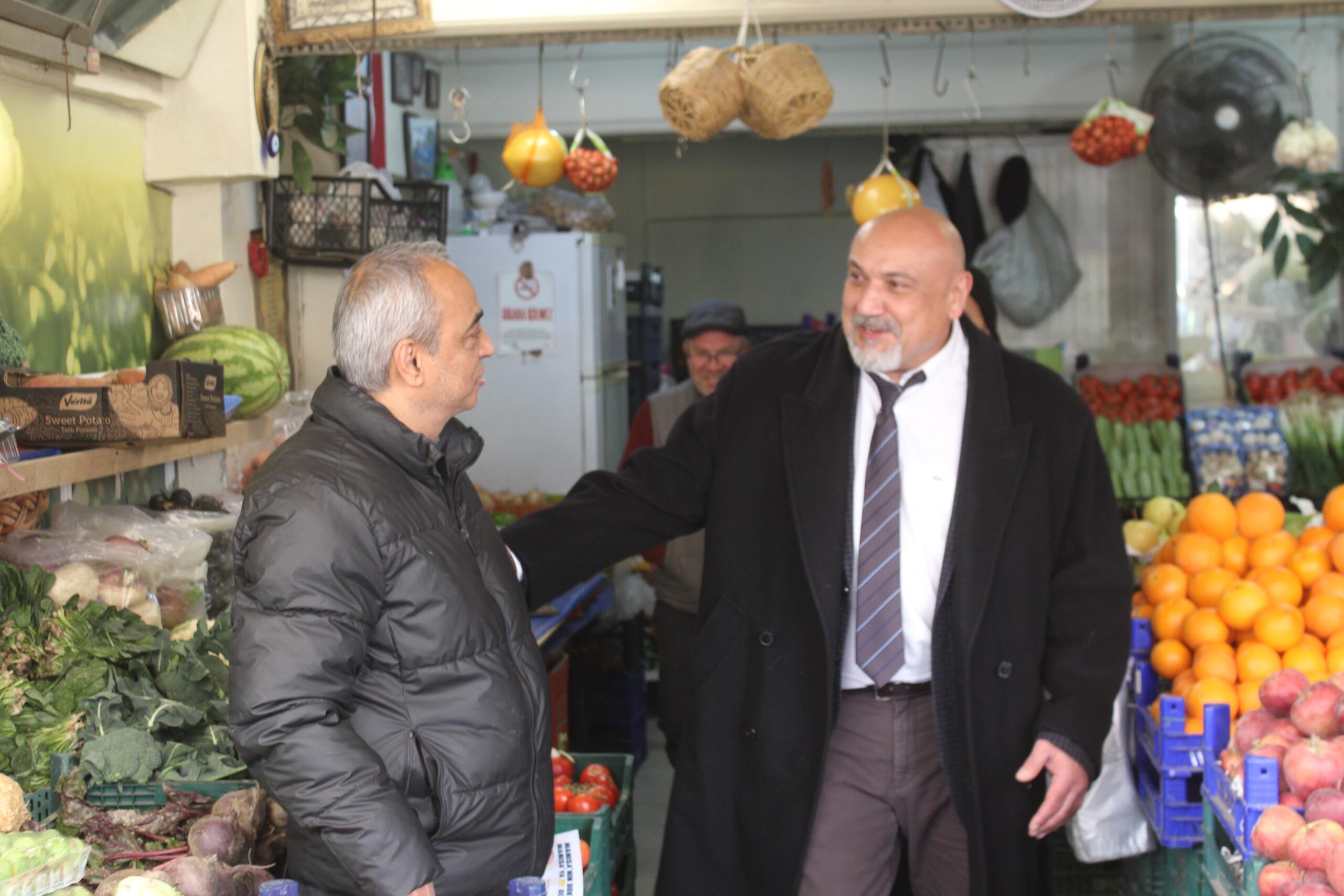 Özcan Yaptığı Esnaf Ziyaretlerinde Yoğun Bir İlgi Ve Sevgi İle Karşılandı