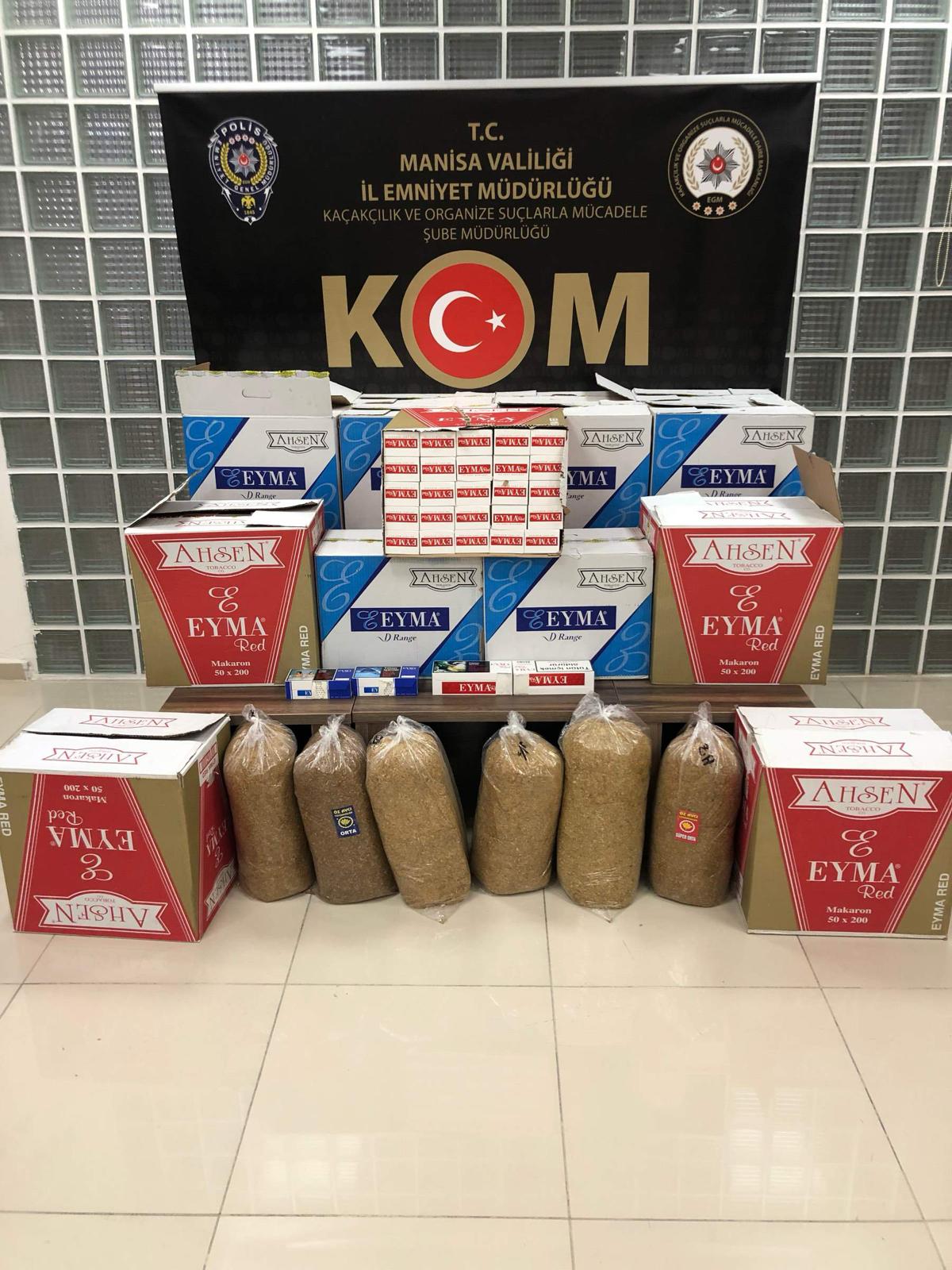 155.000 adet bandrolsüz boş makaron yakalandı