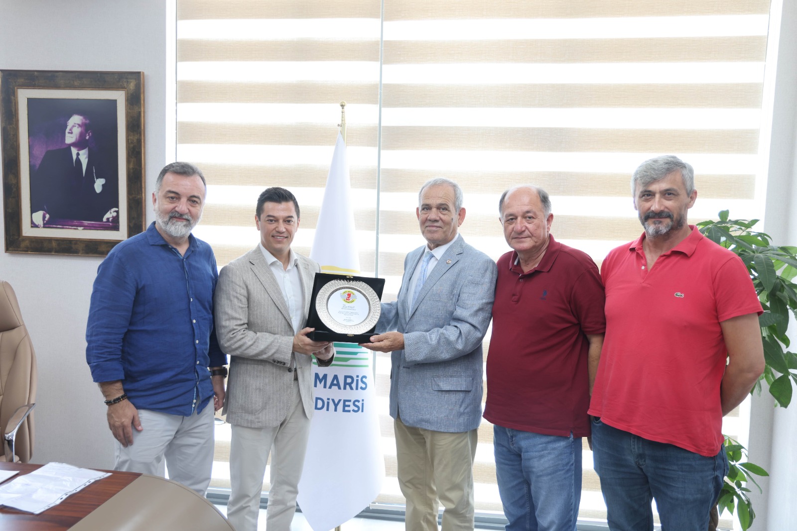 BAŞKAN ACAR ÜNLÜ, GAZETECİLERİ AĞIRLADI