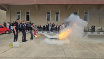 MANİSA CBÜ KULA MESLEK YÜKSEK OKULUN DA YANGIN TATBİKATI